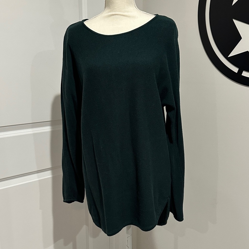 Dark Green Long Sleeve Sweater